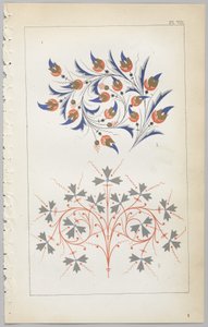Die Kunst des dekorativen Designs: mit einem Anhang, der die Stunden des Tages angibt, zu denen Blumen öffnen, veröffentlicht von Day & Son, London, 1862 von Christopher Dresser