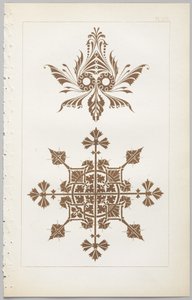 Die Kunst des dekorativen Designs: mit einem Anhang, der die Stunden des Tages angibt, zu denen Blumen öffnen, veröffentlicht von Day & Son, London, 1862