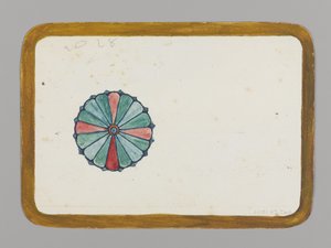 Stilisierte Chrysantheme (Rückseite), ca. 1880