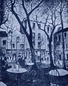 Montmartre-Szene von C. R. W. Nevinson von Christopher Richard Wynne (after) Nevinson