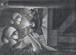 Acetylen-Schweißer, 1917 von Christopher Richard Wynne Nevinson