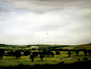 Eine englische Landschaft von Christopher Richard Wynne Nevinson