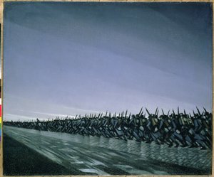 Kolonne auf dem Marsch, 1915