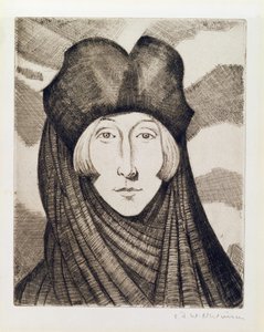 Edith Sitwell (1887-1964), 1927 von Christopher Richard Wynne Nevinson