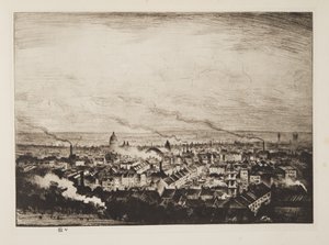 London vom Parliament Hill von Christopher Richard Wynne Nevinson