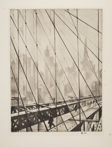 Durch die Brooklyn Bridge schauen, veröffentlicht 1921