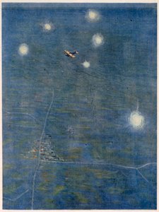 Über die Linien, aus Britische Künstler an der Front, Fortsetzung der Westfront, 1918 von Christopher Richard Wynne Nevinson
