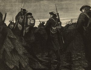 Reliefs bei Morgengrauen