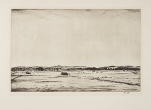 Sussex Downs, veröffentlicht 1926 von Christopher Richard Wynne Nevinson
