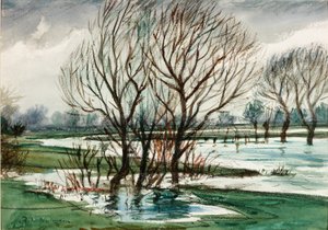 Weiden, um 1927 von Christopher Richard Wynne Nevinson