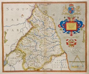 Karte von Northumbria, aus 