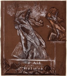 Figurenstudie für ein Kriegsdenkmal, ca. 1920