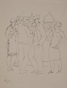 Bar in Marseille, 14. Juni von Christopher Wood