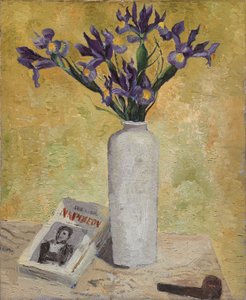 Iris in einer hohen Vase von Christopher Wood