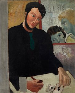 Mann mit Karten von Christopher Wood