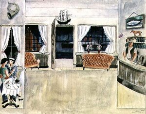 Die Bar des Ship Inn, St. Ives von Christopher Wood