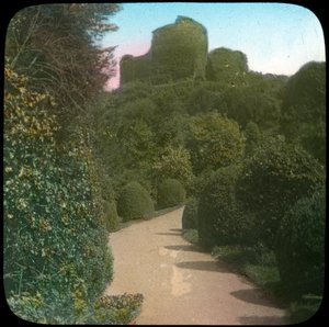 Burg Launceston, Cornwall, spätes 19. oder frühes 20. Jahrhundert von Church Army Lantern Department