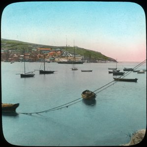 Polruan von Fowey, Cornwall, spätes 19. oder frühes 20. Jahrhundert
