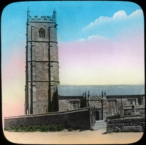 St Buryan Kirche, Cornwall, spätes 19. oder frühes 20. Jahrhundert
