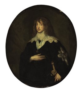 Porträt von Prinz Karl Ludwig, Kurfürst von der Pfalz (1617-1680) als Ritter des Hosenbandordens von Circle of Anthony van Dyck