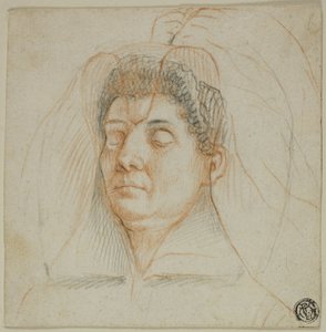 Totenmaske einer Frau von Circle of Lavinia Fontana