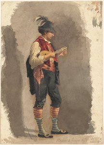 Stehender Musiker