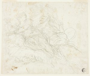 Nymphe und Satyr von Ciro Ferri