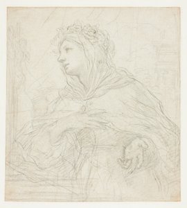 Studie von Santa Rosalia von Palermo von Ciro Ferri