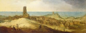 Ein Blick auf die Abtei Egmond von Claes Jacobsz van der Heck