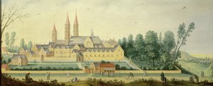 Das Schloss und die Abtei von Egmond von Claes Jacobsz van der Heck