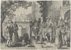 Reiche Kinder, arme Eltern von Claes Jansz. Visscher (II)