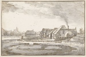 Spaarndammerdijk bei den Braakjes von Claes Jansz. Visscher (II)