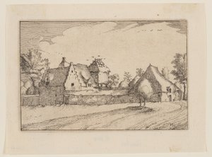 Ein ummauerter Bauernhof von Claes Jansz. Visscher