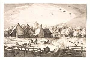 Bleichfelder in der Nähe des Haarlemmerhout von Claes Jansz. Visscher