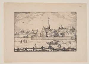 Das Leprosenhaus in Haarlem, aus Ansichten der Umgebung von Haarlem (Plaisante Plaetsen)