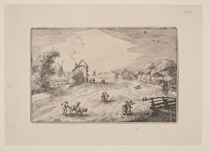 Der Weg nach Leiden, aus Ansichten in der Umgebung von Haarlem (Plaisante Plaetsen)