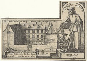 West India House in Amsterdam, 1623-26 von Claes Jansz Visscher