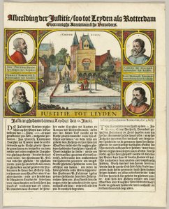 Hinrichtung der Arminianer in Leiden von Claes Jansz. Visscher II