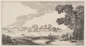 Ansicht der Weiden, aus Landschaften (Playsante Lantschappen) von Claes Jansz. Visscher II