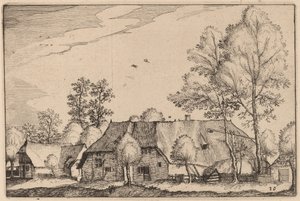 Großer Bauernhof von Claes Jansz Visscher after Johannes van Doetechum, the Elder after Lucas