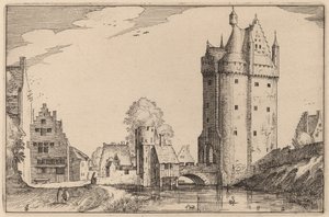 Stadttor von Claes Jansz Visscher after Johannes van Doetechum, the Elder after Lucas