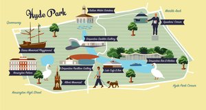 Karte von Hyde Park