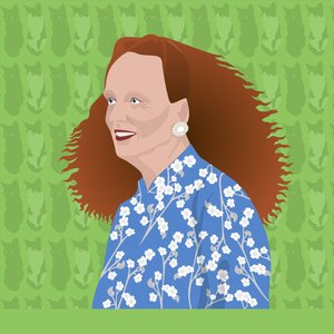 Porträt von Grace Coddington, Kreativdirektorin der US Vogue von Claire Huntley