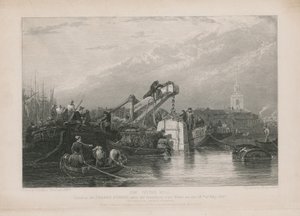 Die Taucherglocke, die beim Thames Tunnel verwendet wurde von Clarkson Frederick Stanfield