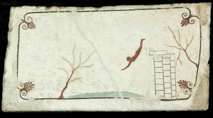 Der Taucher. Grab des Tauchers Tomba del Tuffatore, ca. 470 v. Chr.