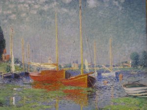Rote Boote in Argenteuil