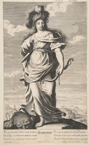 Semiramis aus Les Sept Merveilles du monde, ca. 1639-40 (Radierung & Gravur)