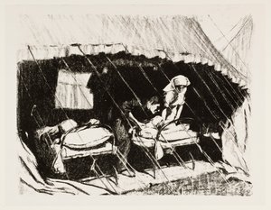 Verwundetenstation in Frankreich, 1917
