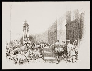 Im Krankenhaus in England, 1917 von Claude Allin Shepperson