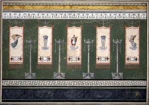Entwurf für Empire-Wanddekoration